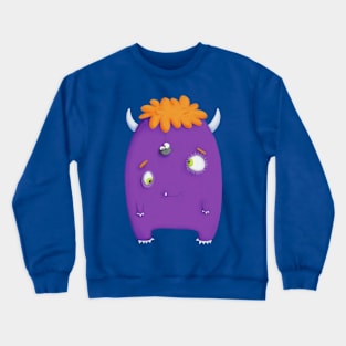 A Ginger Haired Purple Monster Crewneck Sweatshirt